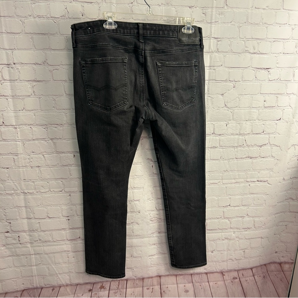 American Eagle Outfitters Extreme Flex 4 black denim slim ultimate comfort 34 - Picture 8 of 11
